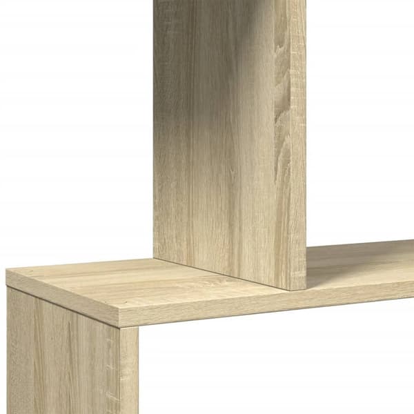 vidaXL Romdeler bokhylle 4 lag sonoma eik 70x24x129 cm konstruert tre