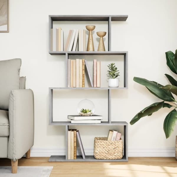 vidaXL Bokhylla/Rumsavdelare 4 hyllplan 70x24x129 cm konstruerat trä