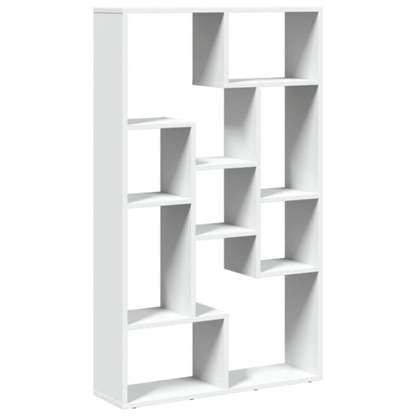 vidaXL bogreol 72x20x120 cm konstrueret træ hvid