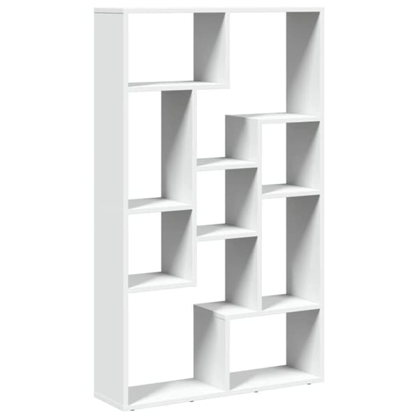 vidaXL bogreol 72x20x120 cm konstrueret træ hvid