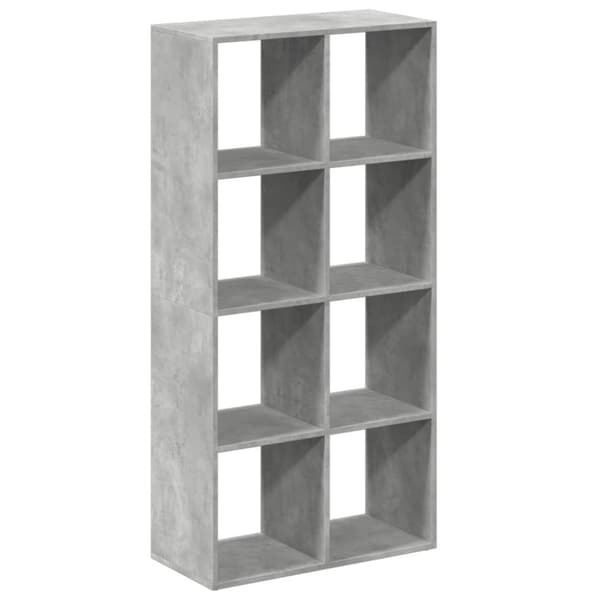vidaXL bogreol/rumdeler 69,5x29x137,5 cm konstrueret træ betongrå