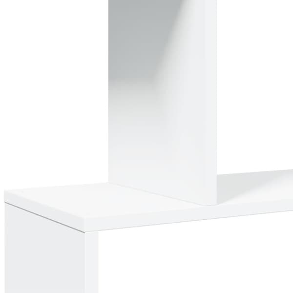 vidaXL bogreol/rumdeler 70x24x161 cm 5 niveauer konstrueret træ hvid