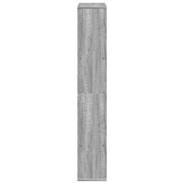 vidaXL Kirjahylly harmaa Sonoma 72x20x120 cm tekninen puu