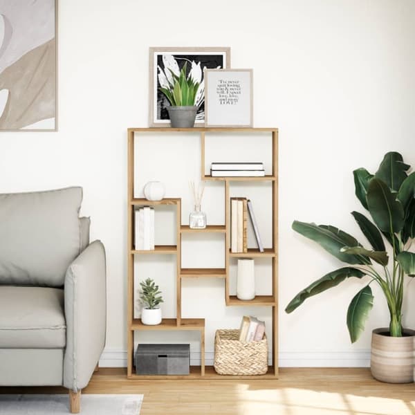 vidaXL Kirjahylly artesaani tammi 72x20x120 cm tekninen puu