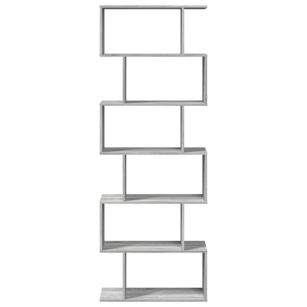 vidaXL bogreol/rumdeler 70x24x193 cm 6 niveauer konstrueret træ
