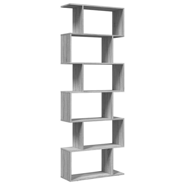vidaXL bogreol/rumdeler 70x24x193 cm 6 niveauer konstrueret træ