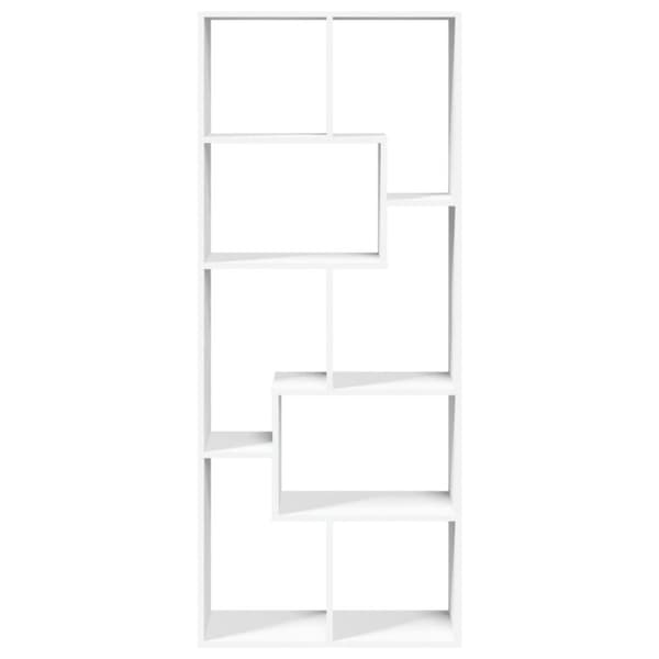 vidaXL bogreol/rumdeler 67x25x161,5 cm konstrueret træ hvid