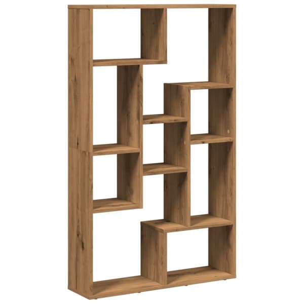 vidaXL Bokhylle artisan eik 72x20x120 cm konstruert tre