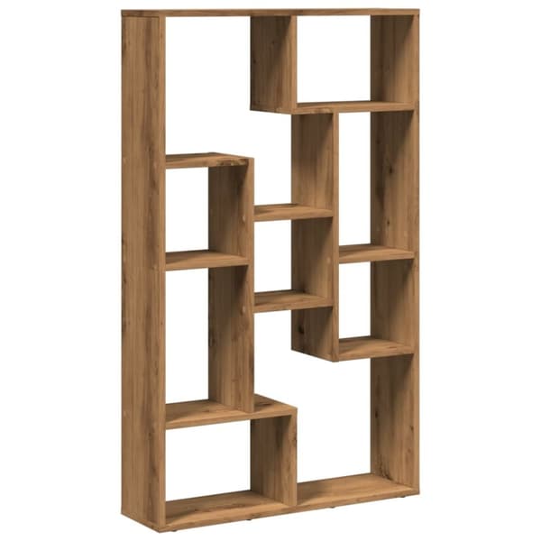 vidaXL Bokhylle artisan eik 72x20x120 cm konstruert tre