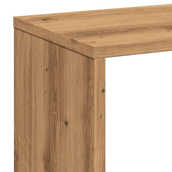 vidaXL Romdeler bokhylle artisan eik 67x25x161,5 cm konstruert tre