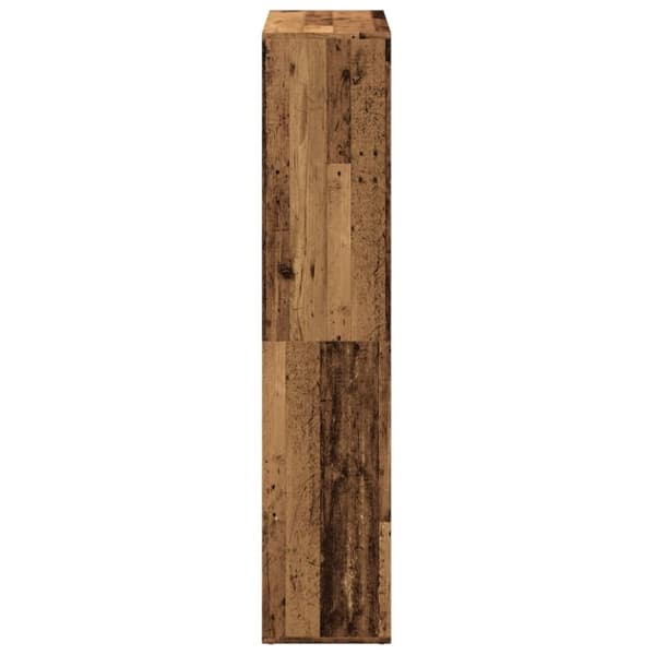 vidaXL Romdeler bokhylle gammel tre 69,5x29x137,5 cm konstruert tre