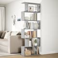 Miniatyrbild 5 av 11: vidaXL Bokhylla/Rumsavdelare 6 hyllor 70x24x193 cm konstruerat trä
