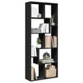 Miniatyrbilde 2 av 11: vidaXL Romdeler bokhylle svart 67x25x161,5 cm konstruert tre