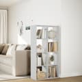 Miniatyrbilde 5 av 11: vidaXL Romdeler bokhylle hvit 69,5x29x137,5 cm konstruert tre