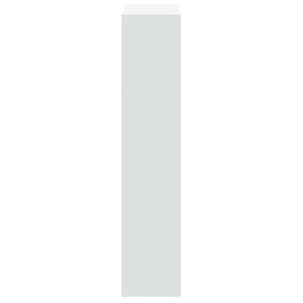 vidaXL Romdeler bokhylle hvit 69,5x29x137,5 cm konstruert tre