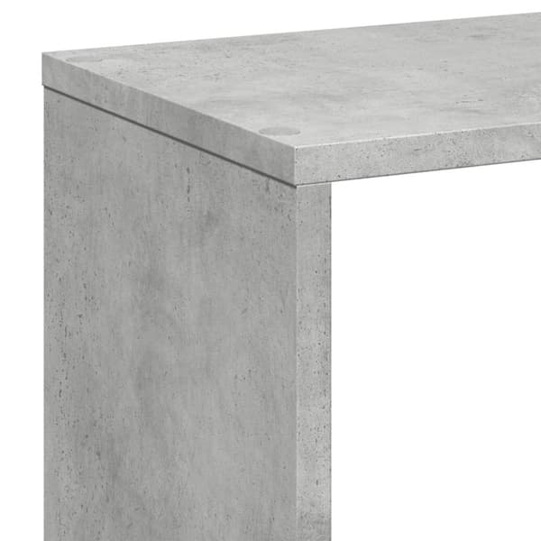 vidaXL Romdeler bokhylle betonggrå 67x25x161,5 cm konstruert tre