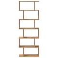 Miniatyrbilde 6 av 11: vidaXL Romdeler bokhylle 6 lag artisan eik 70x24x193 cm konstruert tre