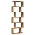Miniatyrbilde 8 av 11: vidaXL Romdeler bokhylle 6 lag artisan eik 70x24x193 cm konstruert tre