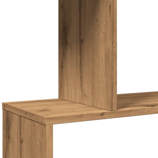 vidaXL Romdeler bokhylle 6 lag artisan eik 70x24x193 cm konstruert tre