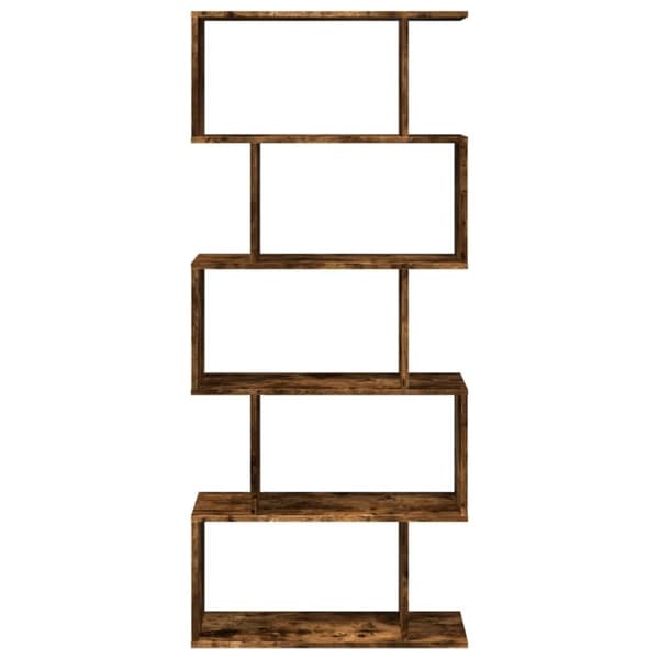 vidaXL Bokhylla/Rumsavdelare 5 hyllplan 70x24x161 cm konstruerat trä