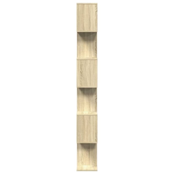 vidaXL Huoneenjakaja 6 tasoa Sonoma-tammi 70x24x193 cm tekninen puu