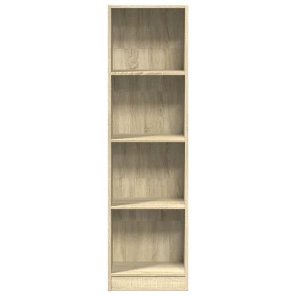 vidaXL bogreol 40x24x143 cm konstrueret træ sonoma-eg