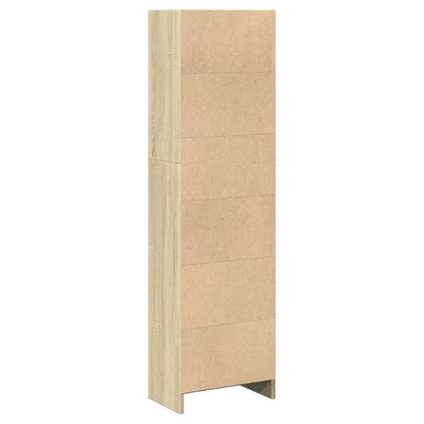 vidaXL bogreol 40x24x143 cm konstrueret træ sonoma-eg