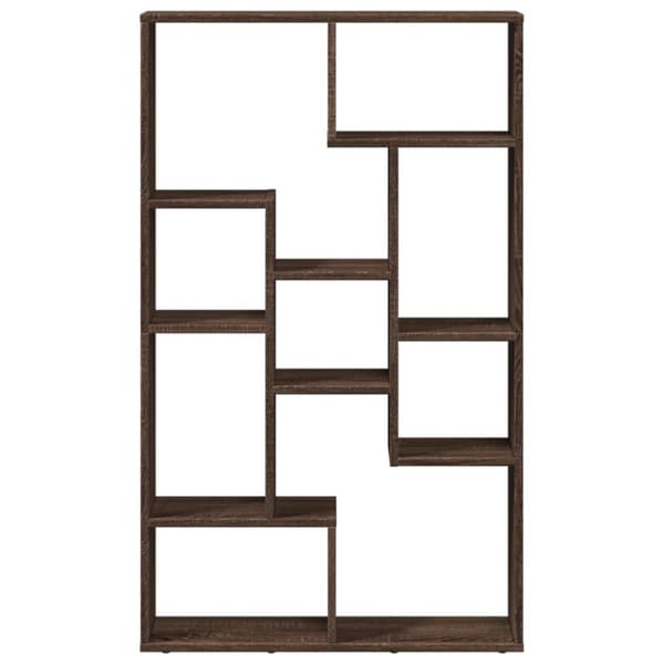 vidaXL bogreol 72x20x120 cm konstrueret træ brun egetræsfarve