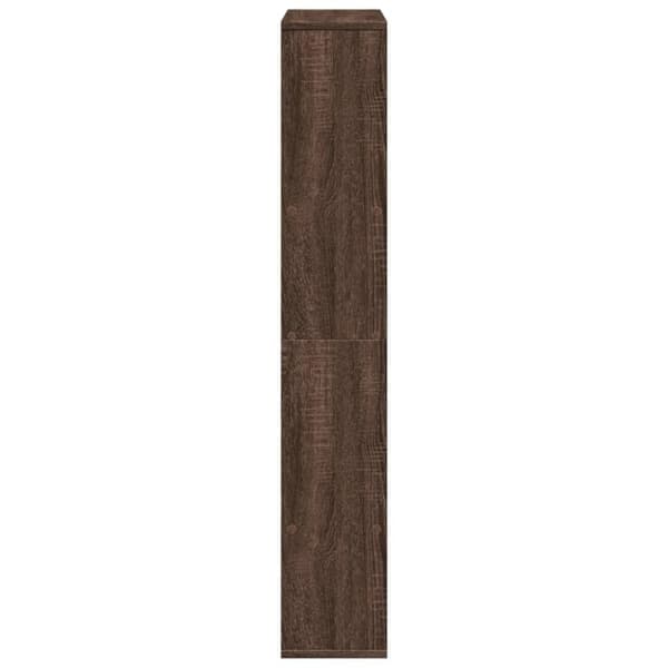 vidaXL bogreol 72x20x120 cm konstrueret træ brun egetræsfarve