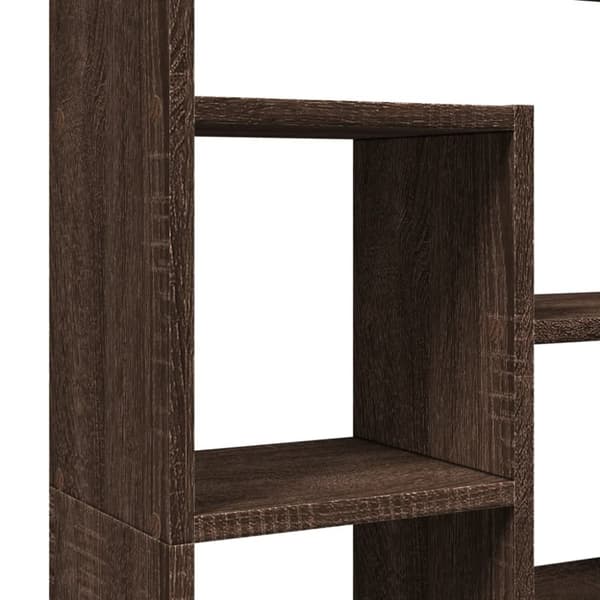 vidaXL bogreol 72x20x120 cm konstrueret træ brun egetræsfarve