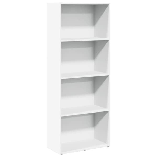 vidaXL bogreol 60x30x152 cm konstrueret træ hvid