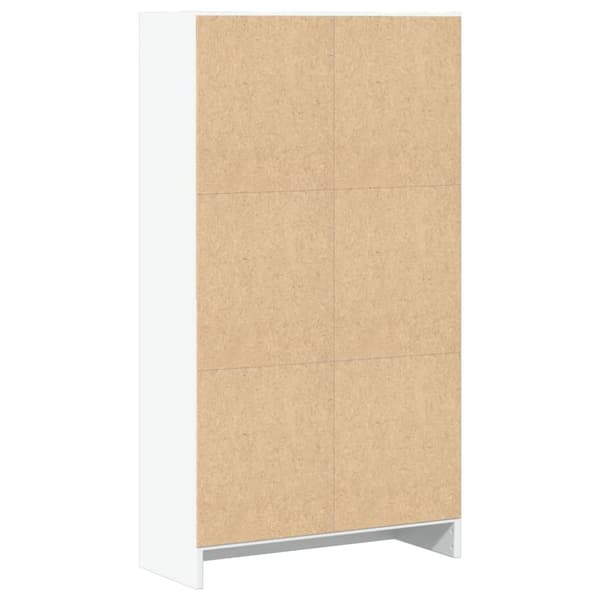vidaXL bogreol 60x24x109 cm konstrueret træ hvid
