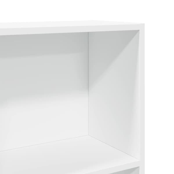 vidaXL bogreol 60x24x109 cm konstrueret træ hvid