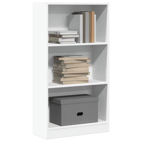 vidaXL bogreol 60x24x109 cm konstrueret træ hvid