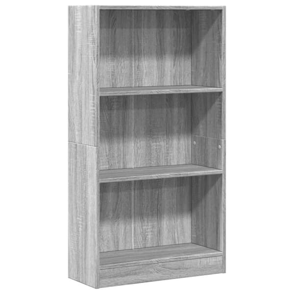 vidaXL bogreol 60x24x109 cm konstrueret træ grå sonoma-eg