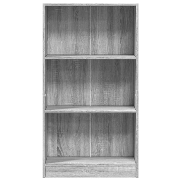 vidaXL bogreol 60x24x109 cm konstrueret træ grå sonoma-eg
