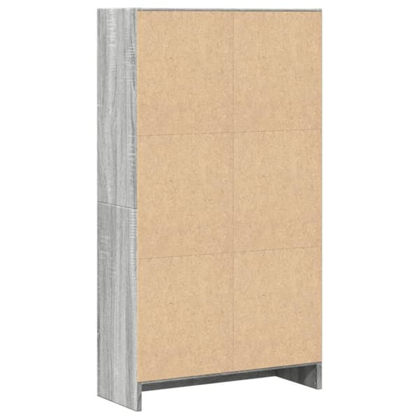 vidaXL bogreol 60x24x109 cm konstrueret træ grå sonoma-eg