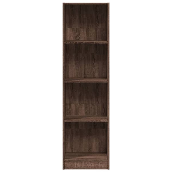 vidaXL Bokhylle brun eik 40x24x143 cm konstruert tre
