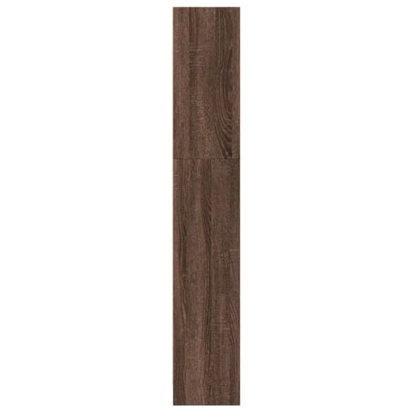 vidaXL Bokhylle brun eik 40x24x143 cm konstruert tre