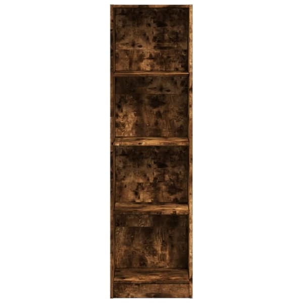 vidaXL bogreol 40x24x143 cm konstrueret træ røget egetræsfarve