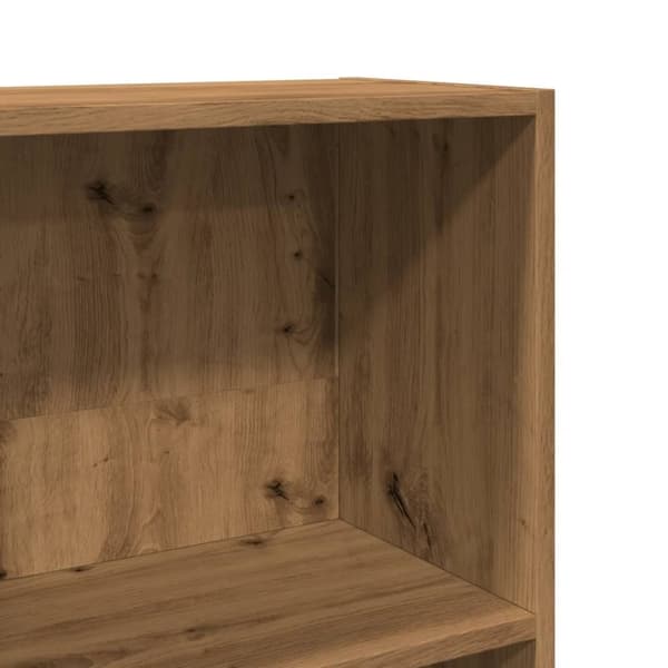 vidaXL Bokhylle artisan eik 40x24x143 cm konstruert tre