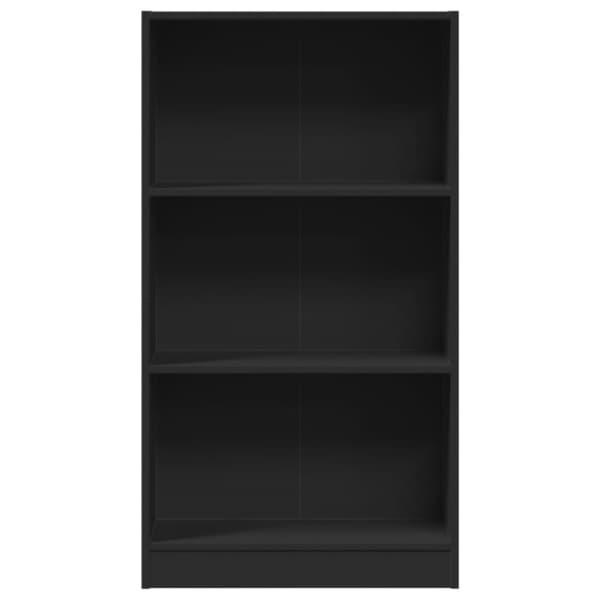 vidaXL Bokhylla svart 60x24x109 cm konstruerat trä