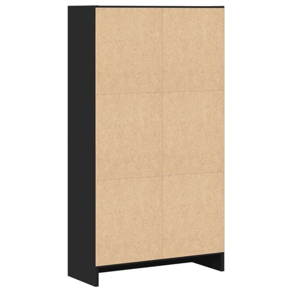 vidaXL Bokhylla svart 60x24x109 cm konstruerat trä