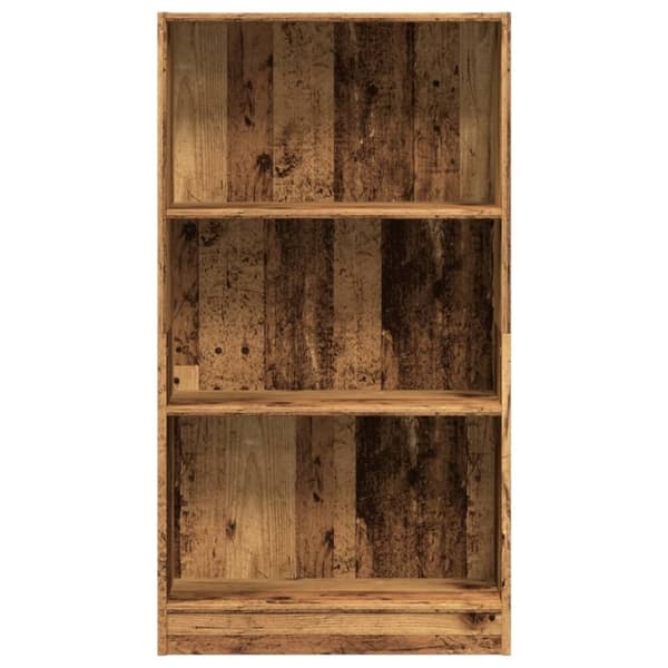 vidaXL bogreol 60x24x109 cm konstrueret træ antikt træ