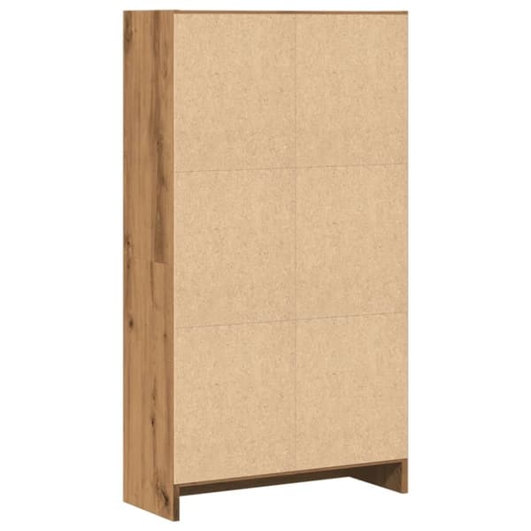 vidaXL bogreol 60x24x109 cm konstrueret træ egetræsfarvet