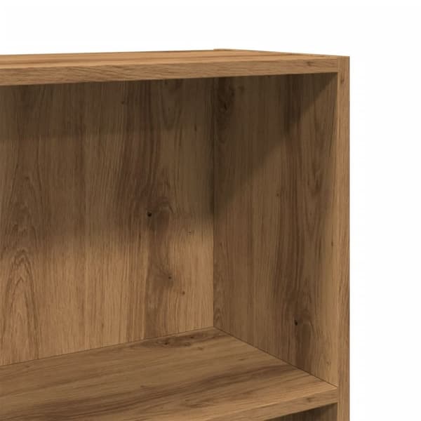 vidaXL bogreol 60x24x109 cm konstrueret træ egetræsfarvet