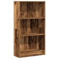 Miniatyrbilde 3 av 11: vidaXL Bokhylle gammelt tre 60x24x109 cm konstruert tre