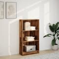 Miniatyrbilde 4 av 11: vidaXL Bokhylle gammelt tre 60x24x109 cm konstruert tre