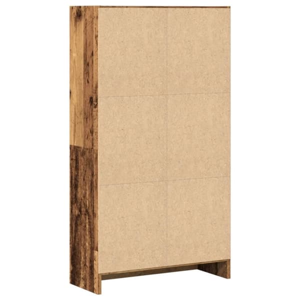 vidaXL Bokhylle gammelt tre 60x24x109 cm konstruert tre