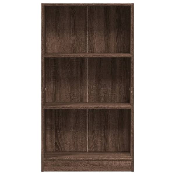 vidaXL Kirjahylly ruskea tammi 60x24x109 cm tekninen puu